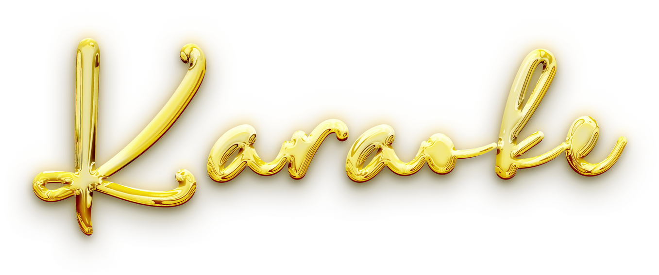 Karaoke Gold Typography