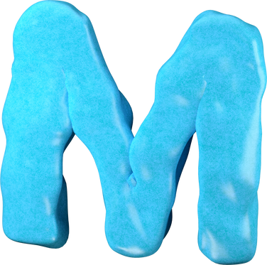 Clay letter M