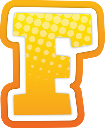 Comic Alphabet letter F