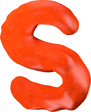 Clay letter S