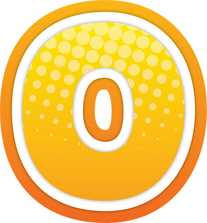 Comic Alphabet letter O