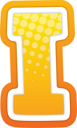 Comic Alphabet letter I