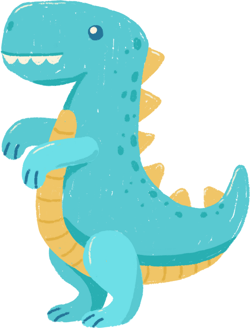 Hand-drawn Kids Dinosaur Plush Toy