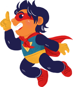 Gouache Storybook Superhero Kids