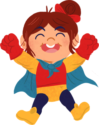 Gouache Storybook Superhero Kids